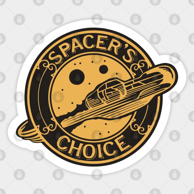 Spacer's Choice Ship Logo Sticker by GraphicTeeShop